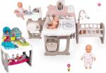 Smoby Set căsuță pentru păpușă Large Doll's Play Center Natur D'Amour Baby Nurse Smoby și clinică veterinară cu animale păpușă 32 cm (SM220376-25) Papusa
