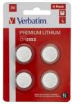 Verbatim Gombelem, CR2032, 4 db, VERBATIM "Premium (VECR20324) - tutitinta