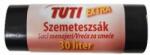  Szemeteszsák, extra erõs, 30 l, 20 db, 50x60 cm, 15 , TUTI "Extra", fekete (KHT969)