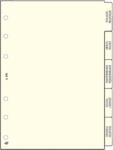 SATURNUS Gyűrűs kalendárium betét SATURNUS L330 elválasztólap sárga lapos (24SL330-CHA) - irodaszer