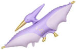 PartyDeco S. r. o Lufi, fólia, Pterodactyl, 120 X 62 cm