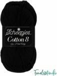 Scheepjes Cotton8 - 515 - fekete pamut fonal