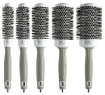 Olivia Garden Kit cu 5 perii Expert Blowout Shine White&Gray (5414343020093)