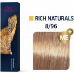 Wella Vopsea de par permanenta Koleston Perfect 8/96 blond deschis perlat violet 60ml (WEKP8/96)