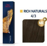 Wella Vopsea de par permanenta Koleston Perfect 4/3 castaniu mediu auriu 60ml (WEKP4/3)