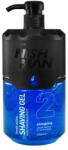 NishMan Gel de ras albastru Energizing 2 Fresh Active 1000ml (8681665066536)