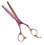 Olivia Garden Foarfeca profesionala de filat 35 dinti jap 6.35 inci SilkCut Rainbow (5414343003393)