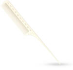 YS PARK Pieptan cu codita pentru sectionare 101 - alb (4981104350610)