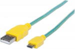 Manhattan Cablu Micro USB 2.0 A-Male/Micro-B-Male 1.8m (393997) - vexio
