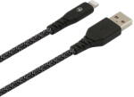Tellur Cablu Tellur Green USB la MFI Lightning, 2.4, 1m, nailon, negru (TLL155481) - vexio