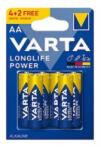 VARTA 4906121436 Helps Longlife Power AA (LR06) ceruza elem 4+2db/bliszter