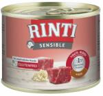 RINTI Sensible hrana umeda pentru caini adulti cu alergii alimentare, cu vita si orez 185 gr