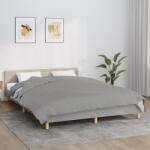 vidaXL Pătură cu greutăți, gri, 220x240 cm, 15 kg, material textil (3154792) Patura