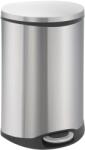 EKO Coș de gunoi cu pedală Shell, argintiu mat, 50 L 31650286 (440038) Cos de gunoi