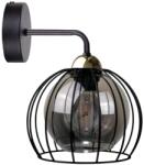 Keter Lighting Aplică SOLO BLACK 1xE27/60W/230V black/gold (KE0099)