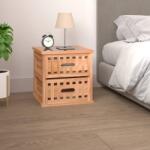 vidaXL Dulap noptieră, 34x34x34 cm, lemn masiv de nuc (350345)
