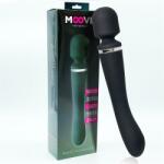 INTOYOU Moove Massage Wand with 2 Powerful Motors Silicone Black Vibrator