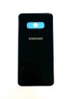 Samsung G970 Galaxy S10E akkufedél (hátlap) ragasztóval, fekete (gyári)