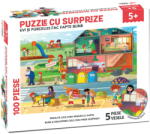 EDU CLASS Puzzle cu surprize - Evi si Purcelus fac fapte bune (100 piese) PlayLearn Toys Puzzle