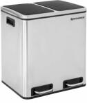 SONGMICS 30 l szelektív hulladékgyűjtő, 2 x 15 literes konyhai szemetes (LTB30H) - vasbutor