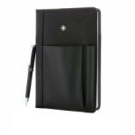 Swiss Peak Set agenda si pix, coperta poliester 1680D si 600D, 192 pagini detasabile, Swiss Peak, RE, pu, negru (EVE08-P773-320)