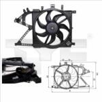 TYC Ventilator, radiator TYC 825-0007 (825-0007) - automobilus