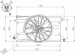 NRF Ventilator, radiator NRF 47961 (47961) - automobilus