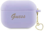 Guess Airpods Pro 2 Silicone Charm Heart (GUAP2LSCHSU) tok, lila
