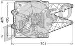 DENSO Ventilator, radiator DENSO DER09101 (DER09101) - automobilus