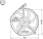 DENSO Ventilator, radiator DENSO DER05009 (DER05009) - automobilus