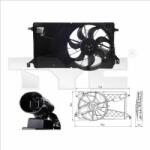 TYC Ventilator, radiator TYC 820-0001 (820-0001) - automobilus