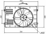 NRF Ventilator, radiator NRF 47925 (47925) - automobilus