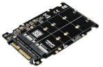 TechDelivery Adaptor SSD M. 2 la U. 2 SFF-8639, NVMe PCIe M-Key, NGFF SATA B/B+M Key (TD-NVME-U2SFF)