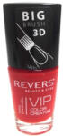 REVERS COSMETICS Lac de unghii Vip, 3D, Revers, rosu, 12 ml, Nr 008 - mat