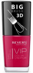 REVERS COSMETICS Lac de unghii Vip, 3D, Revers, rosu inchis, 12 ml, Nr 084 - mat