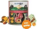 Happy&Fit Superior Beef with Mango, Blueberries 12x800 g