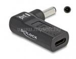 Delock Laptop töltőkábel adapter USB Type-C anya - Dell 4, 5 x 3, 0 mm apa 90 fokban hajlított (DL60007) (DL60007)