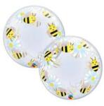 Qualatex Deco Bubble lufi 24" 61cm Méhecske Mintás - Sweet Bees & Daisies Deco Bubble Lufi (LUFI833731)