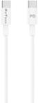 DeTech Кабел за данни DeTech DE-C29PD, Type-C - Type-C, PD, 1.0m, Бял - 40112