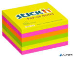 STICK N Öntapadó jegyzettömb csomag, "Z", 76x76 mm, 6x100 lap, STICK N, neon színek (21848) - alter