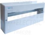 TRACON Falon kívüli elosztódoboz, ajtó nélkül, N/PE sínnel 1×18 modul, IP40, (H×W×D=160×365×60mm) (EDFK-18/1AN)
