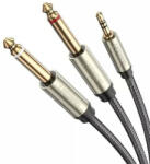 UGREEN AV126 TRS 3, 5 mm - 2x TS 6, 35 mm kábel, 3m (szürke) (10618) - scom