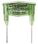 Legrand 775899 Legrand 8/12V 15mA zöld glimmlámpa (775899)
