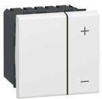 LEGRAND 078407 Program Mosaic 2 vezetékes 400W 2 modulos fehér univerzális fényerőszabályzó (078407)