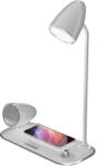 Tellur Incarcator wireless 15W, Boxa Bluetooth 5W, Lampa de birou, Nostalgia, Alb (TLL151371) - pcone