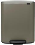 Brabantia 60 л цвят платина кош за смет Brabantia от серия Bo Pedal (1003184)