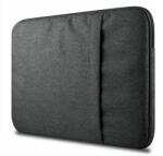  Laptop táska - Univerzális 13-14"-os sötétszürke SLEEVE zsebes laptop/tablet táska