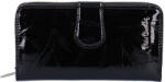 Pierre Cardin 02-116 fekete levél mintás lakk bőr női pénztárca (02-leaf-116-black)