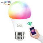 NOUS Pachet 4x Bec LED Nous P3 Smart WiFi RGB Bulb A60, 9W, 810 lm, E27, Clasa F (P3-4)