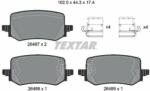 TEXTAR set placute frana, frana disc TEXTAR Q+ 2648701 (2648701)
